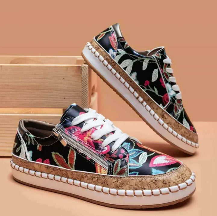 Meera | Damen Sneaker Mit Floralem Design