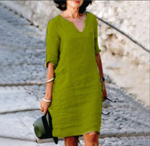 Louise | Feminines Minikleid Mit V-Ausschnitt