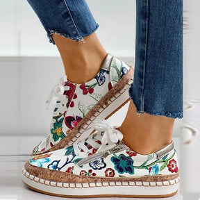 Meera | Damen Sneaker Mit Floralem Design