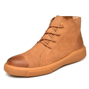 Mico Lederstiefel | Glänzendes Leder & Kontrastfutter