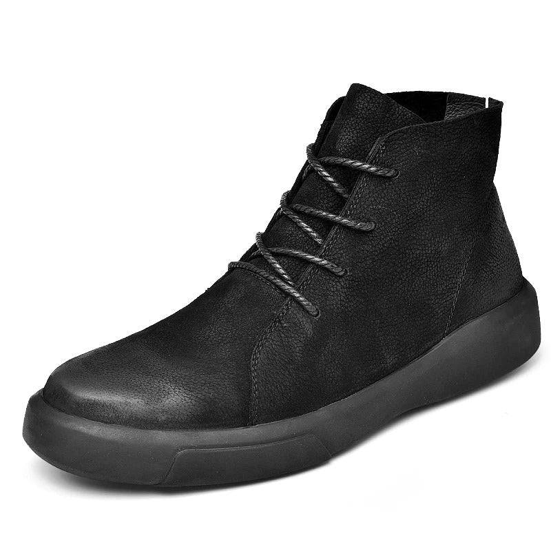 Mico Lederstiefel | Glänzendes Leder & Kontrastfutter