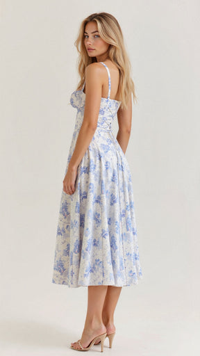 Kiana | Elegantes Korsett Midikleid für Feminine Silhouette