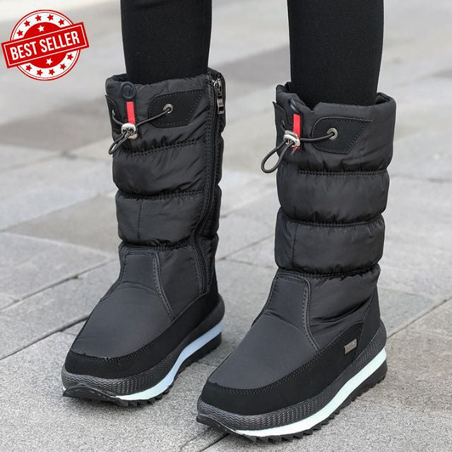 Hochwertige Damen-Schneestiefel mit Kunstfell