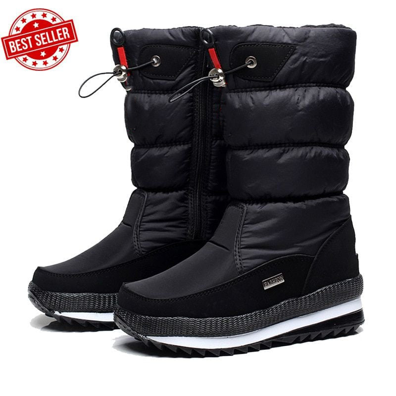 Hochwertige Damen-Schneestiefel mit Kunstfell