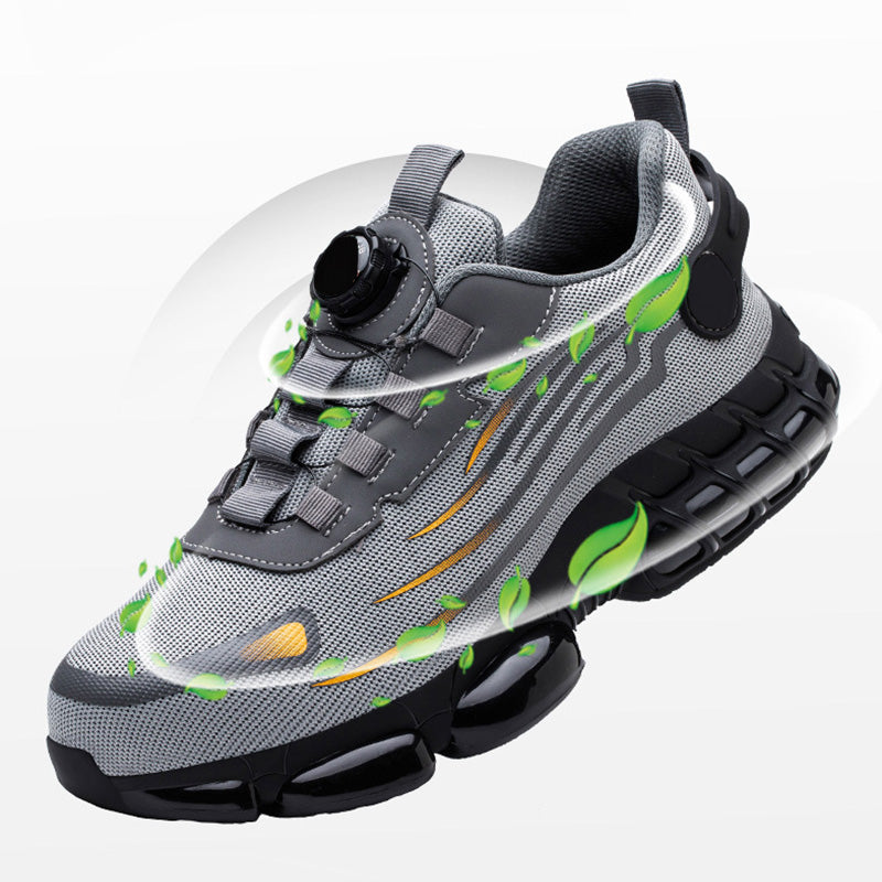 Kostenlose Lieferung – Elegante Unisex Sneakers – Rutschfeste Sicherheitsschuhe Mit Stoßdämpfenden Stollen