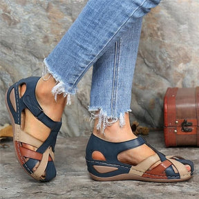 Emilia | Orthopädische Keilsandale Aus Veganem Leder