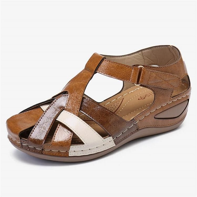 Emilia | Orthopädische Keilsandale Aus Veganem Leder